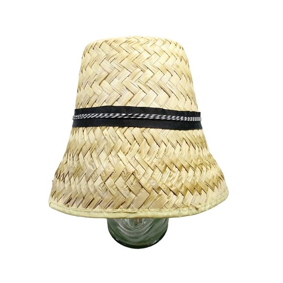 Tan Straw Handmade Bucket Hat OS - Picture 12 of 15